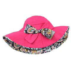 FURTALK Women Summer Sun Buckect Hat Bow Fora Droping Shipping SH004