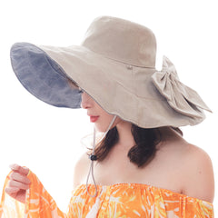 FURTALK Women Summer Wide Brim Beach Hats Reversible Drop Shipping SH014