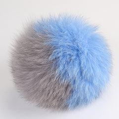 Real Fox Fur Pom Pom Snap Style Drop Shipping