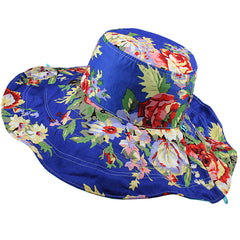 FURTALK Women Wide Brim Beach Sun Hats Floral Reversible  Drop Shipping SH010