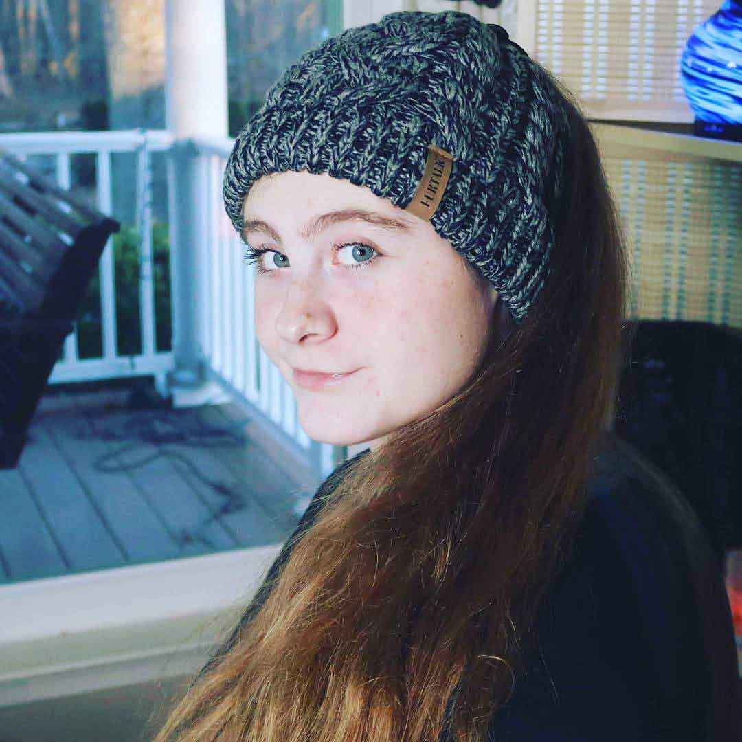 Knitted Ponytail Hat