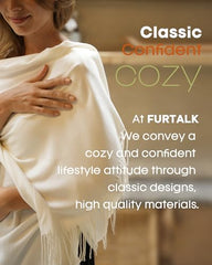 FURTALK Winter Scarf for Women Pashmina Shawl Wraps Cashmere Feel Warm Fashion Blanket Scarves