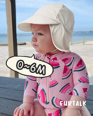 FURTALK Baby Sun Hat with Neck Flap UPF 50+ Adjustable Baby Boys Girls Summer Beach Hat for Traveling Swim Hat