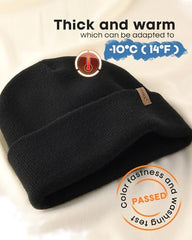 FURTALK Beanie for Men Women Cuffed Thick Knitted Unisex Winter Hat Beanies Skull Cap