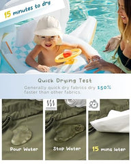 FURTALK Baby Sun Hat with Neck Flap UPF 50+ Adjustable Baby Boys Girls Summer Beach Hat for Traveling Swim Hat