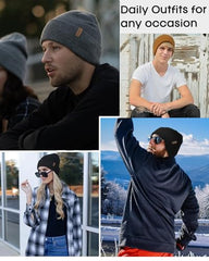 FURTALK Beanie for Men Women Cuffed Thick Knitted Unisex Winter Hat Beanies Skull Cap