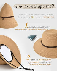 FURTALK Women Summer Paper Straw Sun Hat Wild Brim Drop Shipping  SH041