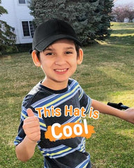 FURTALK Toddler Baseball Hat Kids Boys Girls Adjustable Washed Cotton Baseball Cap with Ponytail
