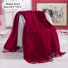 FURTALK Women Winter Cashmere Scarf Shawls SKY 310g Drop Shipping SFFW006