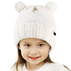 FURTALK Winter Kids Bear Ear Beanie Hats  Drop Shipping HTWL083
