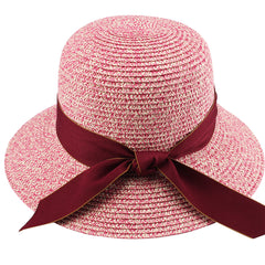 FURTALK Women Summer Straw Beach Sun Hat Wide Ribbon  Drop Shipping SH020