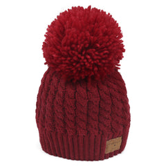 FURTALK Child Winter Yarn Bobble Hat Drop Shipping CH019
