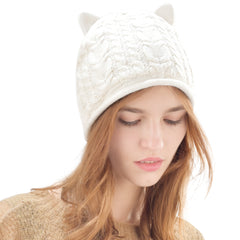 FURTALK Women Winter Cat Ear  Beanies Hat  Drop Shipping B012