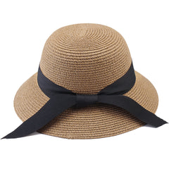 FURTALK Women Summer Straw Beach Sun Hat Wide Ribbon  Drop Shipping SH020