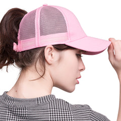 FURTALK Women Ponytail Baseball Cap Double Opeaning Drop Shipping HTPU006