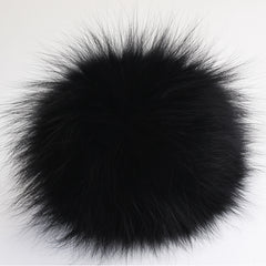 Real Fox Fur Pom Pom Snap Style Drop Shipping