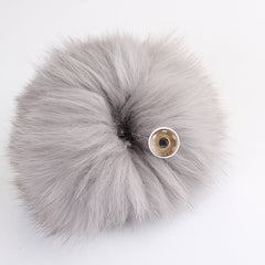 Real Fox Fur Pom Pom Snap Style Drop Shipping