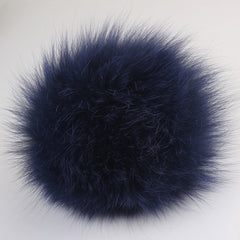 Real Fox Fur Pom Pom Snap Style Drop Shipping