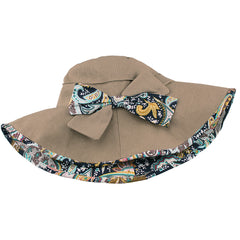 FURTALK Women Summer Sun Buckect Hat Bow Fora Droping Shipping SH004