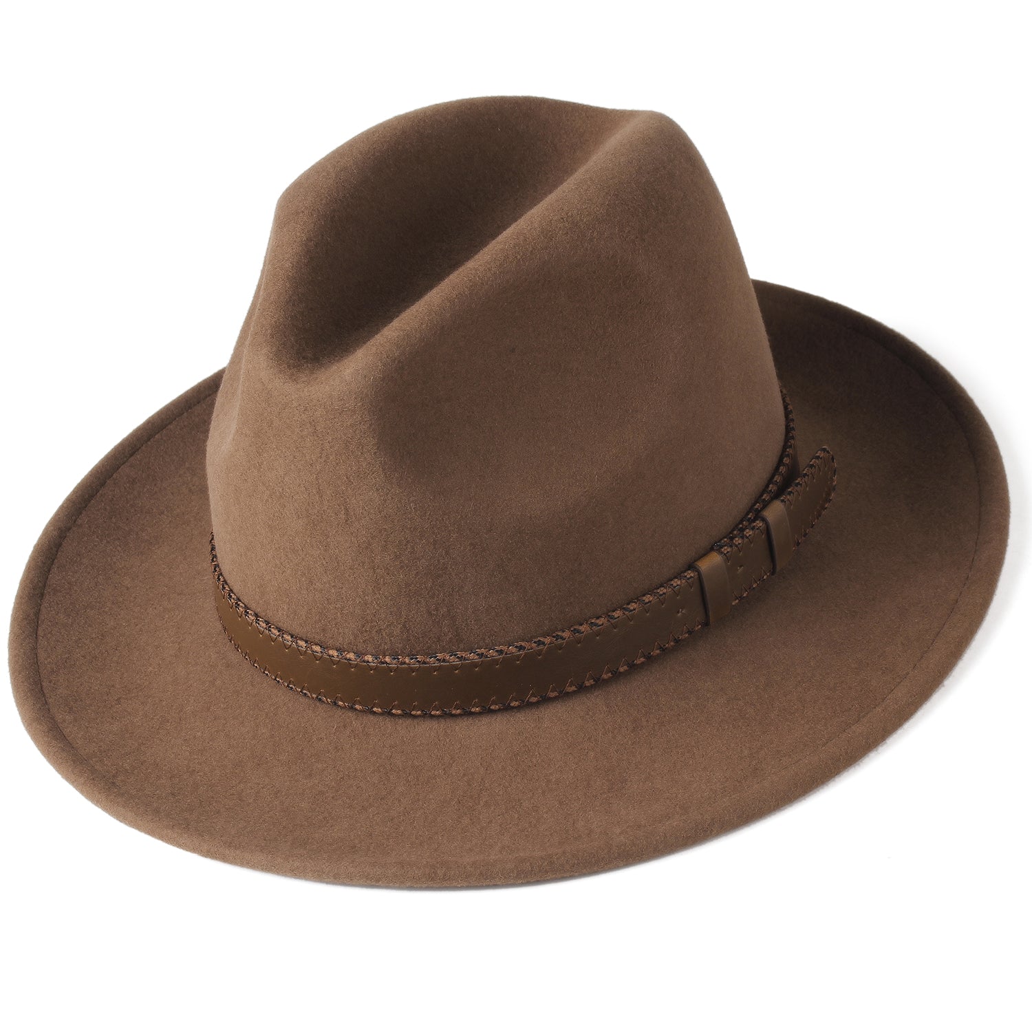 FURTALK Fedora Hats for Men Women 100% Australian Wool Felt Wide Brim