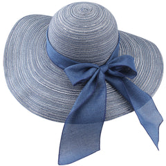 FURTALK Women Wide Brim Straw Sun Beach Hat Circle Stripe  Drop Shipping  SH009