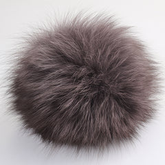 Real Fox Fur Pom Pom Snap Style Drop Shipping