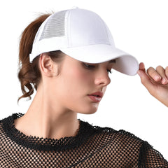 FURTALK Women Ponytail Baseball Cap Double Opeaning Drop Shipping HTPU006