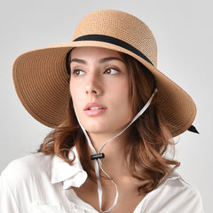 FURTALK Women Summer Paper Straw Sun Hat  Narrow  Brim Parents- Child  Drop Shipping SH022