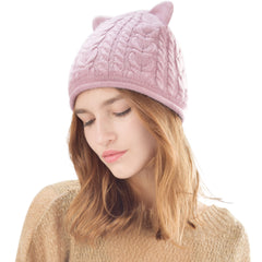 FURTALK Women Winter Cat Ear  Beanies Hat  Drop Shipping B012