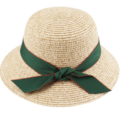 FURTALK Women Summer Straw Beach Sun Hat Wide Ribbon  Drop Shipping SH020