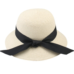 FURTALK Women Summer Straw Beach Sun Hat Wide Ribbon  Drop Shipping SH020