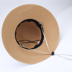 FURTALK Women Summer Paper Straw Sun Hat  Narrow  Brim Parents- Child  Drop Shipping SH022