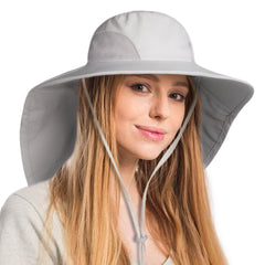 FURTALK Summer Ponytail Wide Brim Sun hat Outdoor Drop Shipping AD013