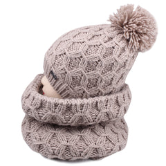 FURTALK Womens Winter Yarn Pom Pom Hat Scarf Set  Drop Shipping HTWL091