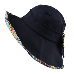 FURTALK Women Summer Sun Buckect Hat Bow Fora Droping Shipping SH004