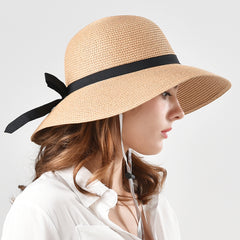 FURTALK Women Summer Paper Straw Sun Hat  Narrow  Brim Parents- Child  Drop Shipping SH022