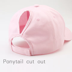 FURTALK Summer Women Messy Bun Dad Hat  Drop Shipping HTPU007