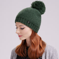 FURTALK Winter Women  Yarn Pom Pom HAT HTWL095