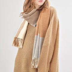 FURTALK Winter Women Cashmere Handfeeling Scarf  Drop Shipping SFFW011