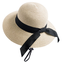 FURTALK Women Summer Straw Beach Sun Hat Wide Ribbon  Drop Shipping SH020