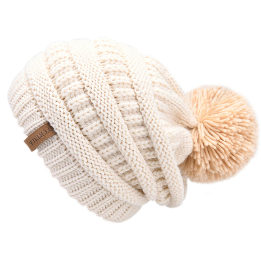 FURTALK Winter Women Yarn Pom Pom Hat Drop Shipping A003