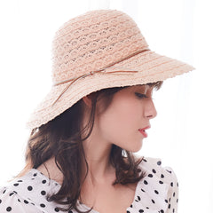 FURTALK Women Narrow Sun Beach  Hat Hollow outDrop Shipping SH023