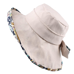 FURTALK Women Summer Sun Buckect Hat Bow Fora Droping Shipping SH004