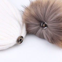 FURTALK Women Winter Real Fur Pom Pom Hat  Drop Shipping  A052