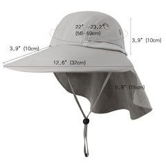 Camptrace Summer Ponytail Wide Brim Sun hat Outdoor Drop Shipping SH056