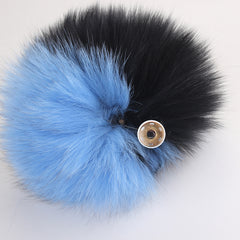 Real Fox Fur Pom Pom Snap Style Drop Shipping