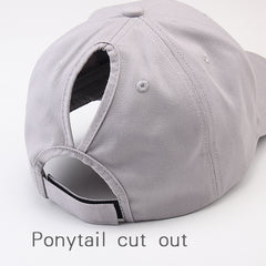 FURTALK Summer Women Messy Bun Dad Hat  Drop Shipping HTPU007