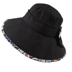 FURTALK Women Summer Sun Buckect Hat Bow Fora Droping Shipping SH004