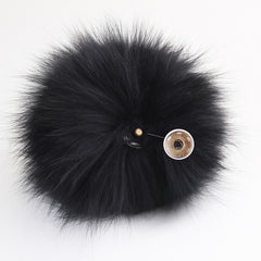 Real Fox Fur Pom Pom Snap Style Drop Shipping