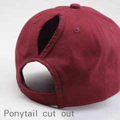 FURTALK Summer Women Messy Bun Dad Hat  Drop Shipping HTPU007